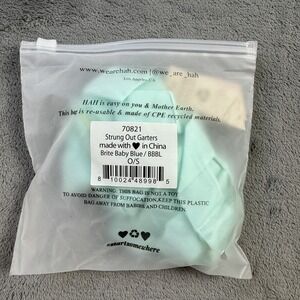 HAH Strung Out Garters Harness Lingerie Womens One Size Adjustable Brite Baby Bl